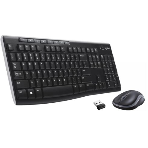 LOGITECH MK270 vezeték nélküli billentyűzet és egér szett - fekete/szürke