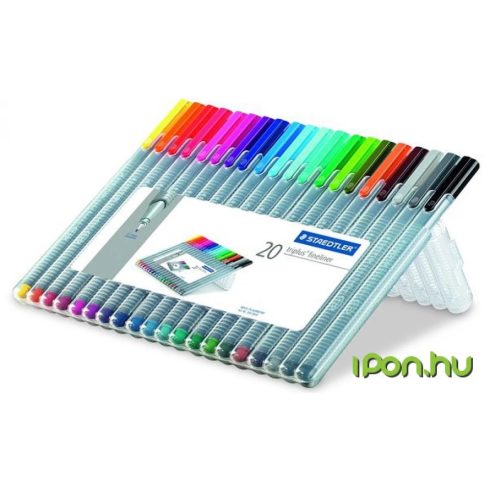 STAEDTLER Tűfilc készlet 0.3 mm Triplus Box 20 különböző szín