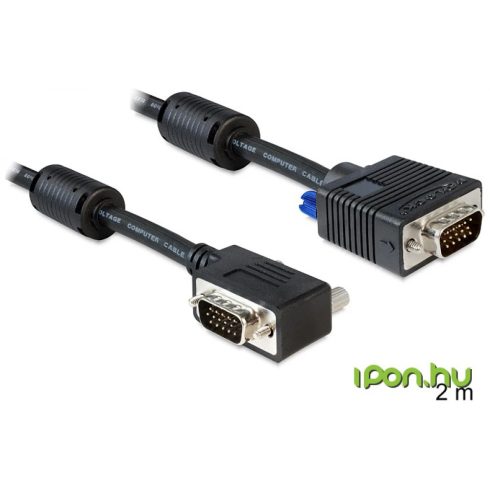 DELOCK VGA/D-Sub Összekötő Fekete 2m 83173