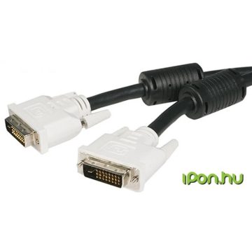 STARTECH DVI-D Összekötő Fekete 3m DVIDDMM3M