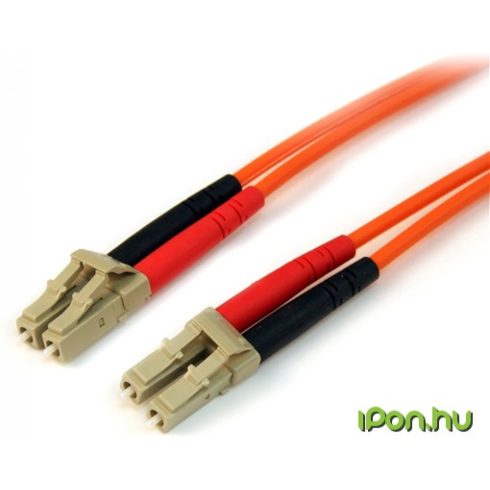 STARTECH Fiber Optic LC Összekötő Narancssárga 30m 50FIBLCLC30