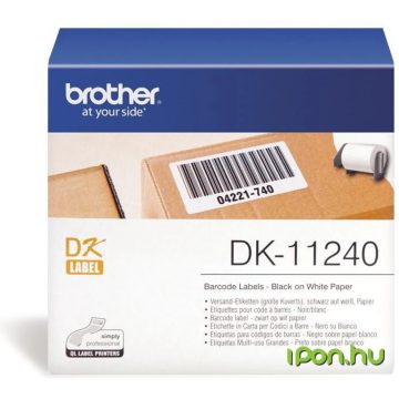   BROTHER DK-11240 Öntapadós etikett cimke tekercsben 102mm x 51mm (600 db)