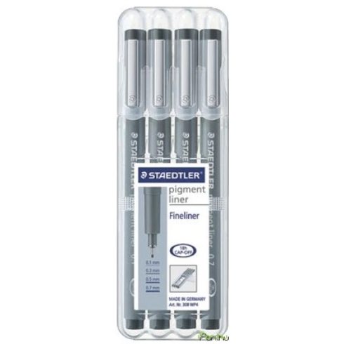 STAEDTLER Tűfilc készlet Pigment Liner fekete
