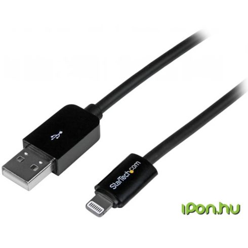 STARTECH USB Lightning Töltő/adatkábel Fekete 3m USBLT3MB