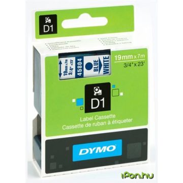 DYMO Feliratozógép szalag 19 mm x 7 m D1 fehér-kék
