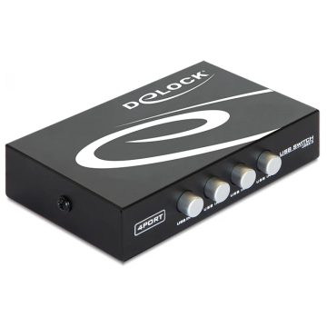DELOCK 4 portos manuális USB 2.0 kapcsoló