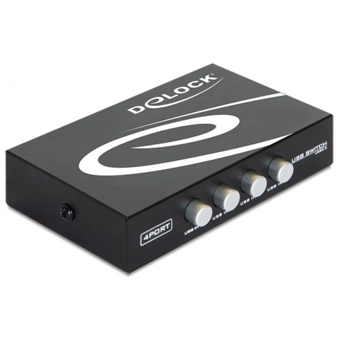DELOCK 4 portos manuális USB 2.0 kapcsoló