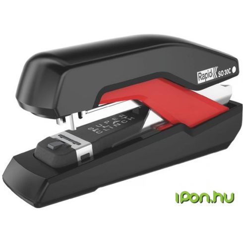 RAPID Tűzőgép 30 lap Supreme SuperFlatClinch S030c fekete-piros