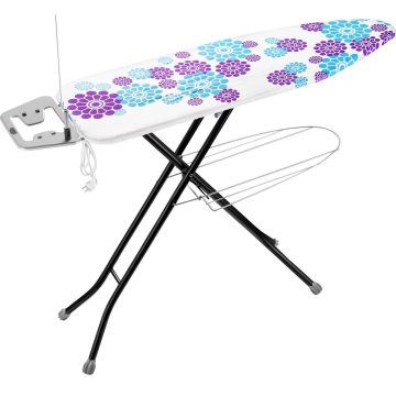   LAMART LT8002 Vasalódeszka 120 x 38 cm fekete lábazat színes kárpitozás
