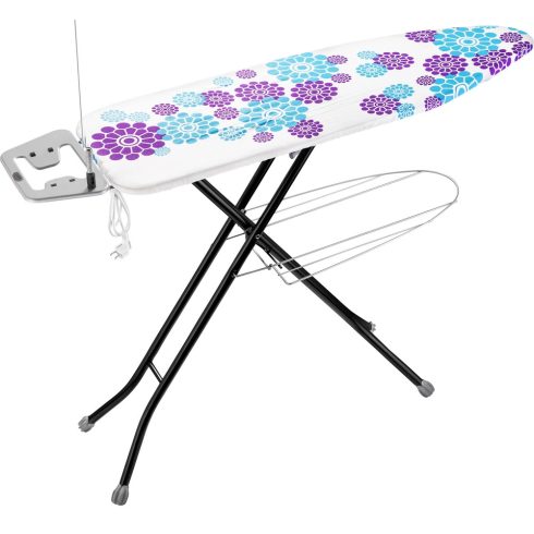 LAMART LT8002 Vasalódeszka 120 x 38 cm fekete lábazat színes kárpitozás